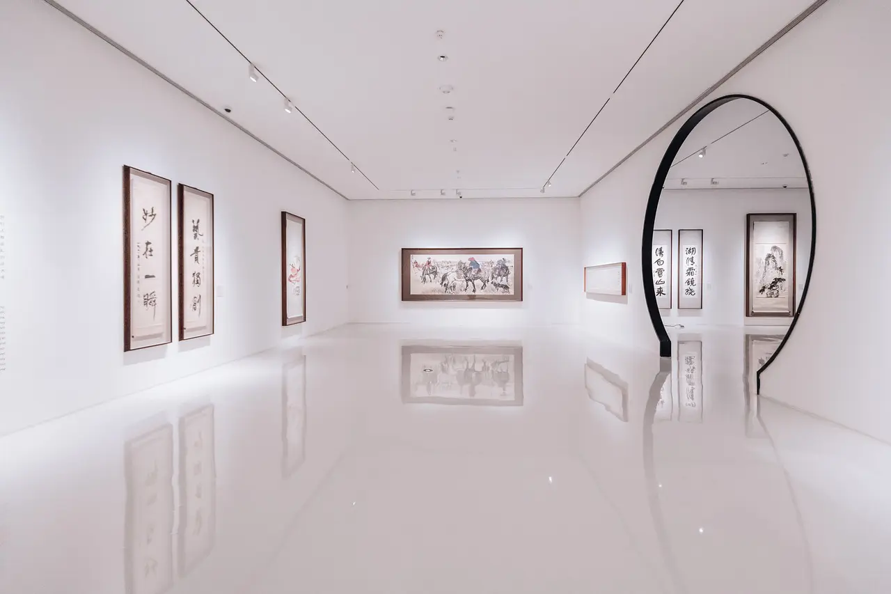 art gallery, white, structure